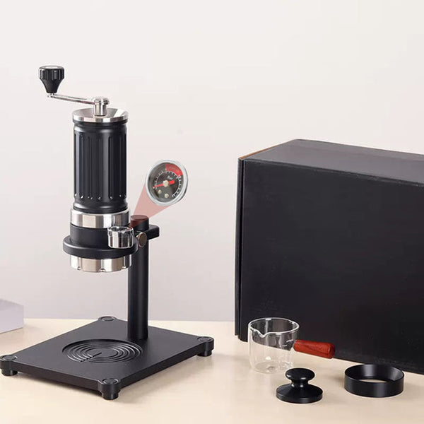 Original Coffee & Espresso Maker Manual Espresso Machine All Manual Hand-cranked For Home Latte & Cappuccino Maker Portable and Non-Electric No Plugs